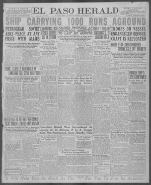 El Paso Herald (El Paso, Tex.), Ed. 1, Saturday, September 20, 1919