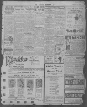 Primary view of object titled 'El Paso Herald (El Paso, Tex.), Ed. 1, Wednesday, October 1, 1919'.