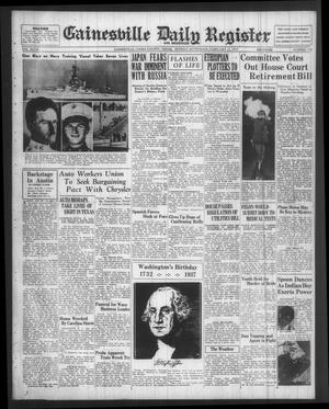 Gainesville Daily Register and Messenger (Gainesville, Tex.), Vol. 47, No. 133, Ed. 1 Monday, February 22, 1937