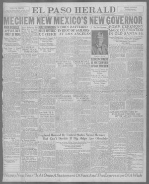 El Paso Herald (El Paso, Tex.), Ed. 1, Saturday, January 1, 1921