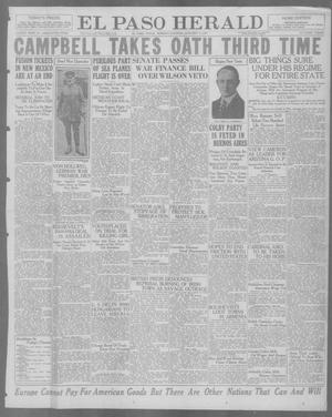 El Paso Herald (El Paso, Tex.), Ed. 1, Monday, January 3, 1921