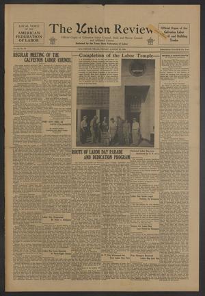 The Union Review (Galveston, Tex.), Vol. 21, No. 19, Ed. 1 Friday, August 30, 1940
