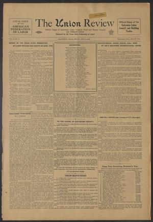 Primary view of object titled 'The Union Review (Galveston, Tex.), Vol. 29, No. 13, Ed. 1 Friday, July 9, 1948'.