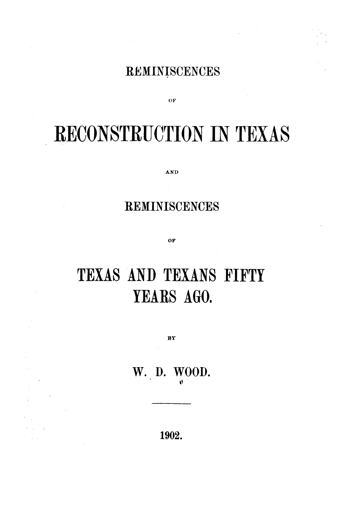 Reminiscences of Fifty Years in Texas Epub-Ebook