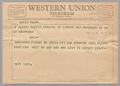 Letter: [Telegram to Kempner, June 5, 1963]