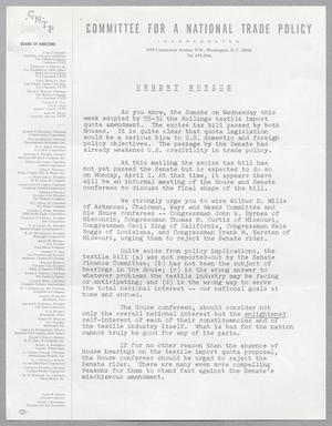 [Letter from Committee for a National Trade Policy, March 29, 1968]