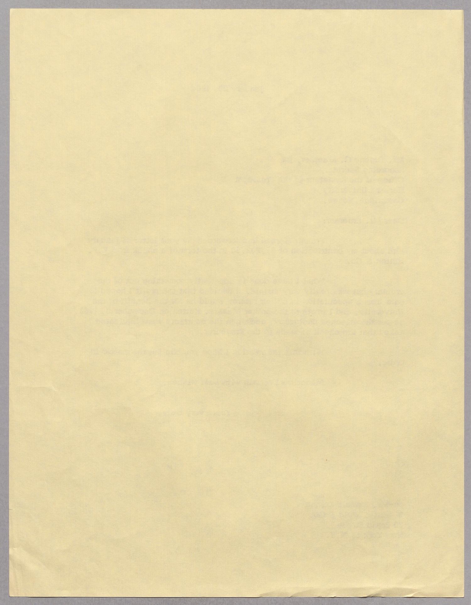 [Letter from Harris L. Kempner to Eugene G. Kraetzer Jr., January 22, 1964]
                                                
                                                    [Sequence #]: 2 of 2
                                                