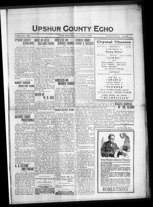 Primary view of object titled 'Upshur County Echo (Gilmer, Tex.), Vol. 26, No. 6, Ed. 1 Thursday, October 4, 1923'.