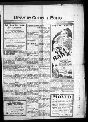 Upshur County Echo (Gilmer, Tex.), Vol. 27, No. 27, Ed. 1 Thursday, February 26, 1925