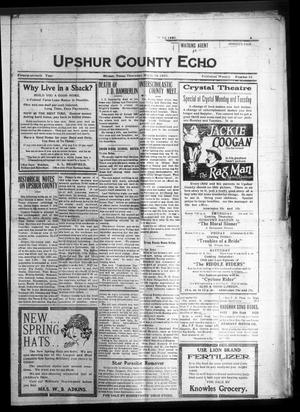 Upshur County Echo (Gilmer, Tex.), Vol. 27, No. 29, Ed. 1 Thursday, March 12, 1925