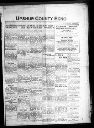 Primary view of object titled 'Upshur County Echo (Gilmer, Tex.), Vol. 27, No. 48, Ed. 1 Thursday, July 23, 1925'.