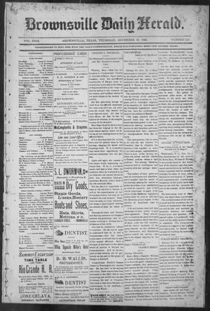 Brownsville Daily Herald (Brownsville, Tex.), Vol. NINE, No. 128, Ed. 1, Thursday, November 29, 1900
