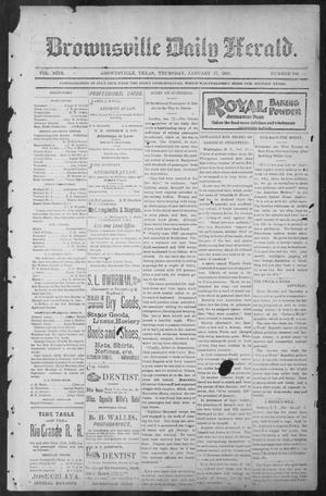 Brownsville Daily Herald (Brownsville, Tex.), Vol. NINE, No. 168, Ed. 1, Thursday, January 17, 1901