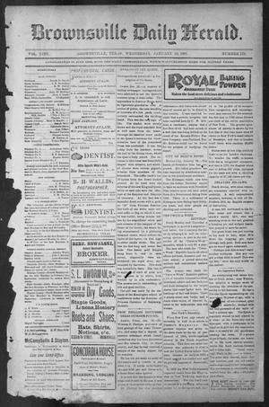 Brownsville Daily Herald (Brownsville, Tex.), Vol. NINE, No. 179, Ed. 1, Wednesday, January 30, 1901