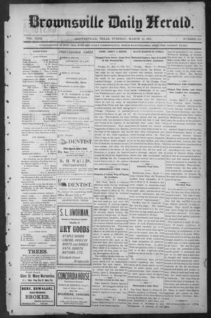 Primary view of object titled 'Brownsville Daily Herald (Brownsville, Tex.), Vol. NINE, No. 214, Ed. 1, Tuesday, March 12, 1901'.
