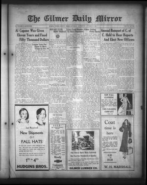 The Gilmer Daily Mirror (Gilmer, Tex.), Vol. 16, No. 192, Ed. 1 Saturday, October 24, 1931