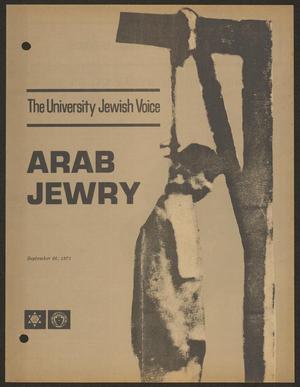 Primary view of object titled 'The University Jewish Voice, September 26, 1971'.