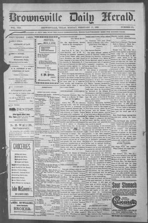 Brownsville Daily Herald (Brownsville, Tex.), Vol. 10, No. 175, Ed. 1, Monday, February 17, 1902