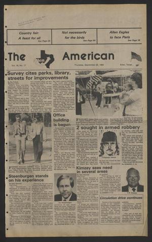 The Allen American (Allen, Tex.), Vol. 16, No. 17, Ed. 1 Thursday, September 20, 1984