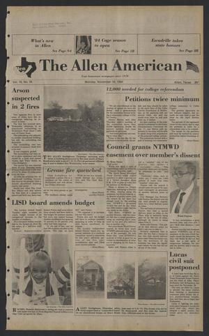The Allen American (Allen, Tex.), Vol. 16, No. 34, Ed. 1 Monday, November 19, 1984