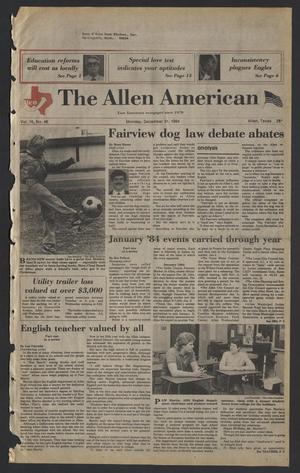 The Allen American (Allen, Tex.), Vol. 16, No. 46, Ed. 1 Monday, December 31, 1984