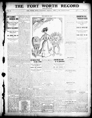 Primary view of object titled 'The Fort Worth Record and Register (Fort Worth, Tex.), Vol. 10, No. 171, Ed. 1 Wednesday, April 4, 1906'.