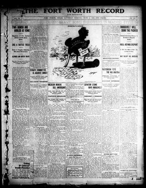 Primary view of object titled 'The Fort Worth Record and Register (Fort Worth, Tex.), Vol. 10, No. 230, Ed. 1 Saturday, June 2, 1906'.