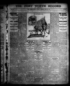 Primary view of object titled 'The Fort Worth Record and Register (Fort Worth, Tex.), Vol. 10, No. 253, Ed. 1 Monday, June 25, 1906'.