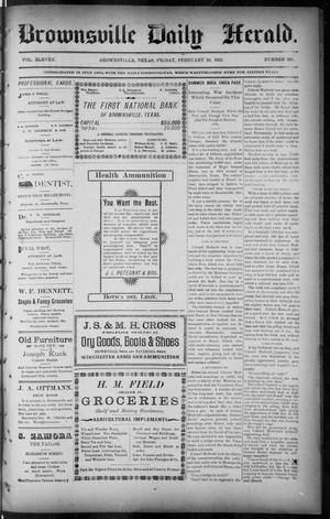 Primary view of object titled 'The Brownsville Daily Herald. (Brownsville, Tex.), Vol. ELEVEN, No. 301, Ed. 1, Friday, February 20, 1903'.
