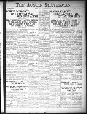 Primary view of object titled 'The Austin Statesman. (Austin, Tex.), Vol. 34, Ed. 1 Tuesday, October 25, 1904'.