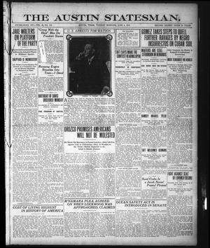 Primary view of object titled 'The Austin Statesman. (Austin, Tex.), Vol. 43, No. 123, Ed. 1 Tuesday, June 4, 1912'.