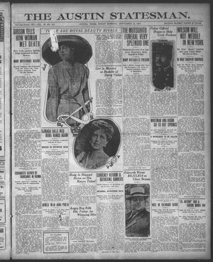 Primary view of object titled 'The Austin Statesman. (Austin, Tex.), Vol. 43, No. 312, Ed. 1 Friday, September 13, 1912'.