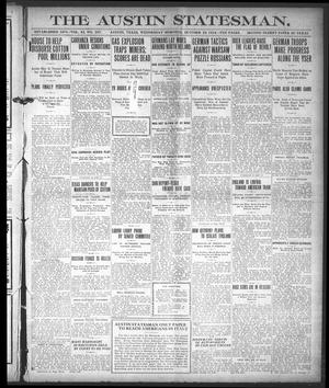 Primary view of object titled 'The Austin Statesman. (Austin, Tex.), Vol. 43, No. 307, Ed. 1 Wednesday, October 28, 1914'.