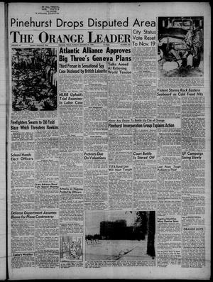 Primary view of object titled 'The Orange Leader (Orange, Tex.), Vol. 52, No. 255, Ed. 1 Tuesday, October 25, 1955'.