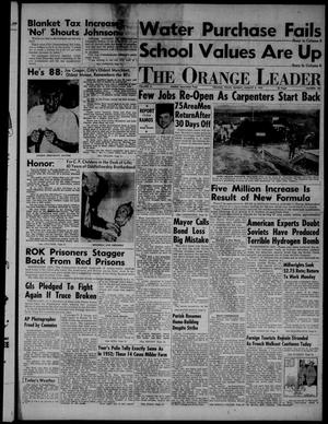 The Orange Leader (Orange, Tex.), Vol. 51, No. 186, Ed. 1 Sunday, August 9, 1953