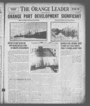 Primary view of object titled 'The Orange Leader (Orange, Tex.), Vol. 13, No. 241, Ed. 1 Monday, April 11, 1927'.
