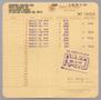 Primary view of [Itemized Invoice for Hotel Regis: November 1957]