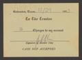 Primary view of [Authorization for Club Charges, October 29, 1953]