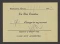 Text: [Authorization for Club Charges, November 11, 1953]