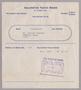 Text: [Monthly Bill for Yacht Berth: November 1953]