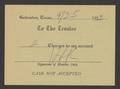 Primary view of [Authorization for Club Charges, September 25, 1953]