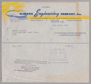 [Statement for the Climatic Engineering Company: October 29, 1954]