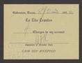 Primary view of [Authorization for Club Charges, August 23, 1953]