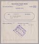 Text: [Monthly Bill for Yacht Berth: August 1953]