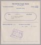 Text: [Monthly Bill for Yacht Berth: October 1954]