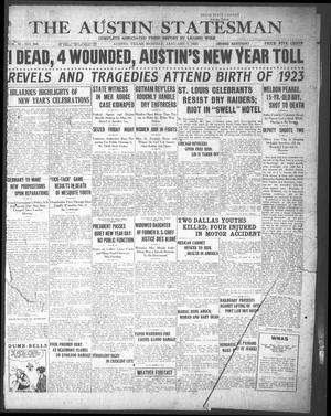 The Austin Statesman (Austin, Tex.), Vol. 51, No. 206, Ed. 1 Monday, January 1, 1923