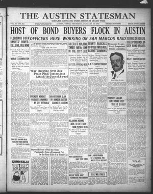 Primary view of object titled 'The Austin Statesman (Austin, Tex.), Vol. 52, No. 211, Ed. 1 Thursday, January 10, 1924'.