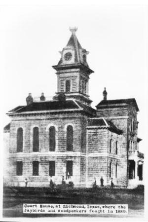 Primary view of object titled '[The old Courthouse, at Richmond, Texas.]'.