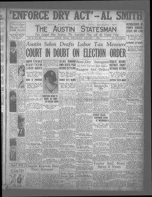 The Austin Statesman (Austin, Tex.), Vol. 54, No. 202, Ed. 1 Wednesday, January 7, 1925