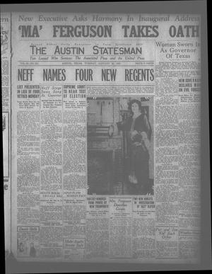 The Austin Statesman (Austin, Tex.), Vol. 54, No. 215, Ed. 1 Tuesday, January 20, 1925